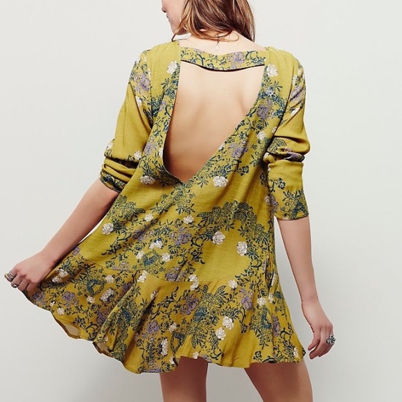 Goldenrod Tunic DRESS Long Sleeve Smooth Talker - Picture 2 of 5